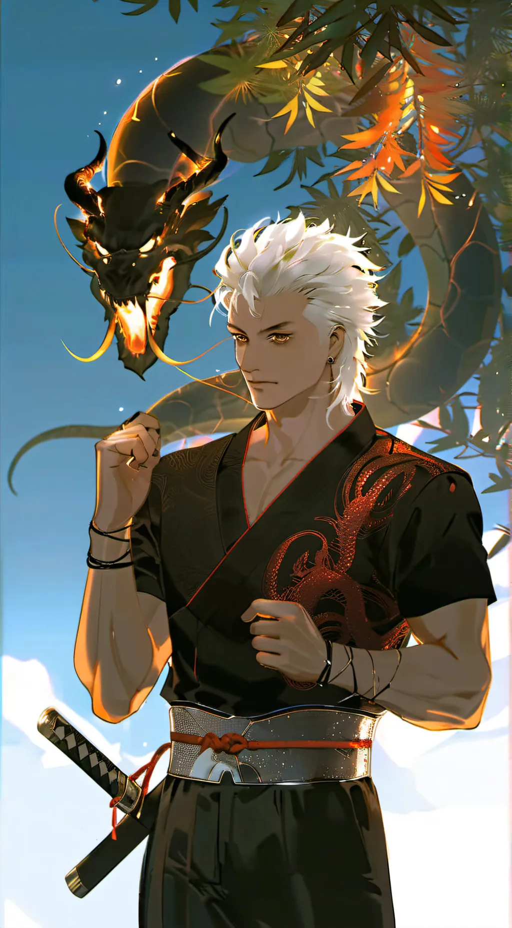 ai character: sensei yoshi  background