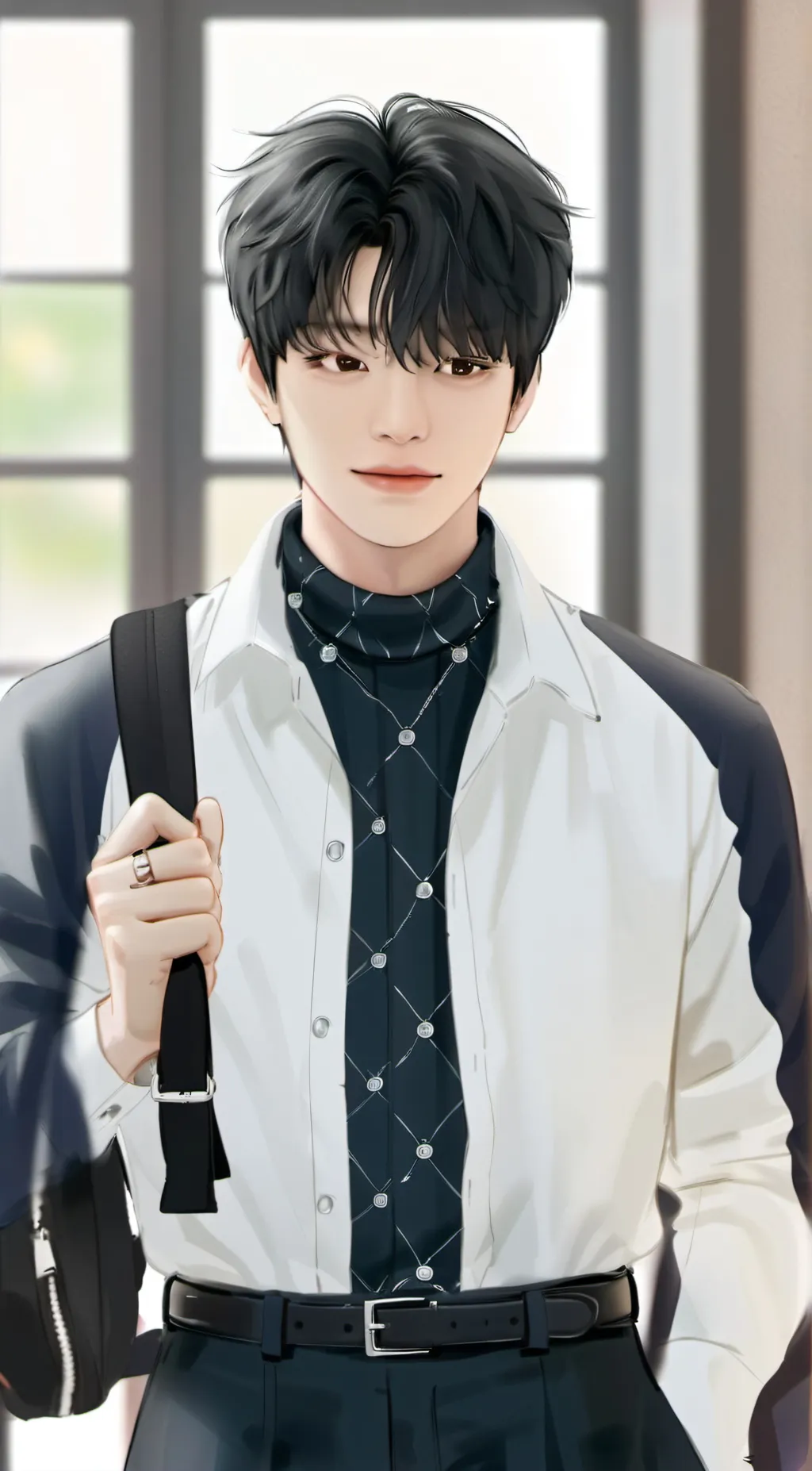 ai character: seungmin  background
