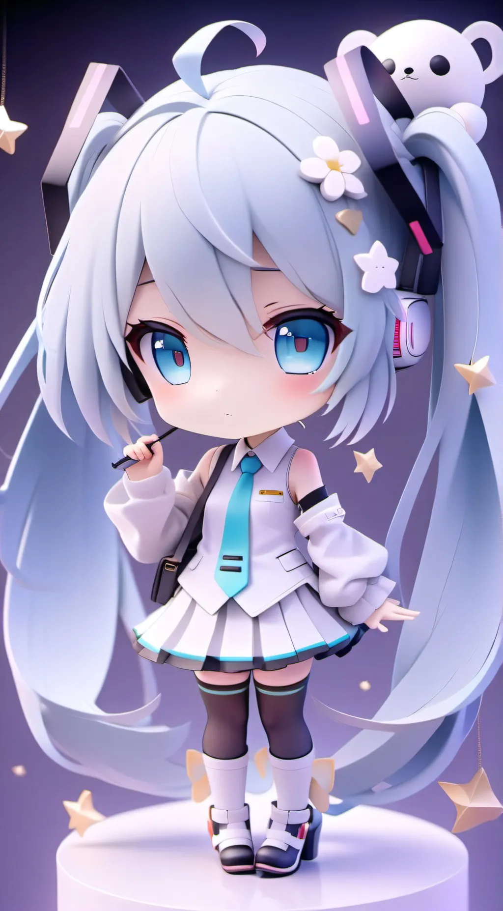 ai character: Hatsune Miku  background