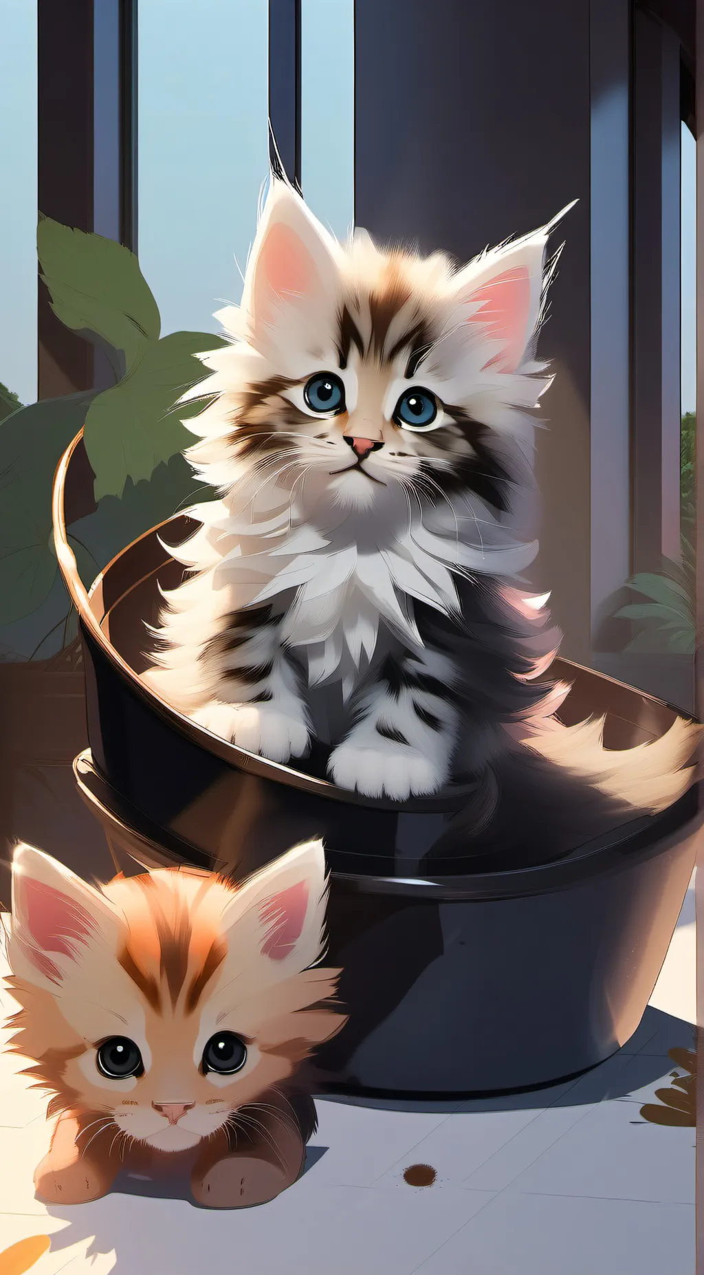 ai character: 2lilcutekittens background