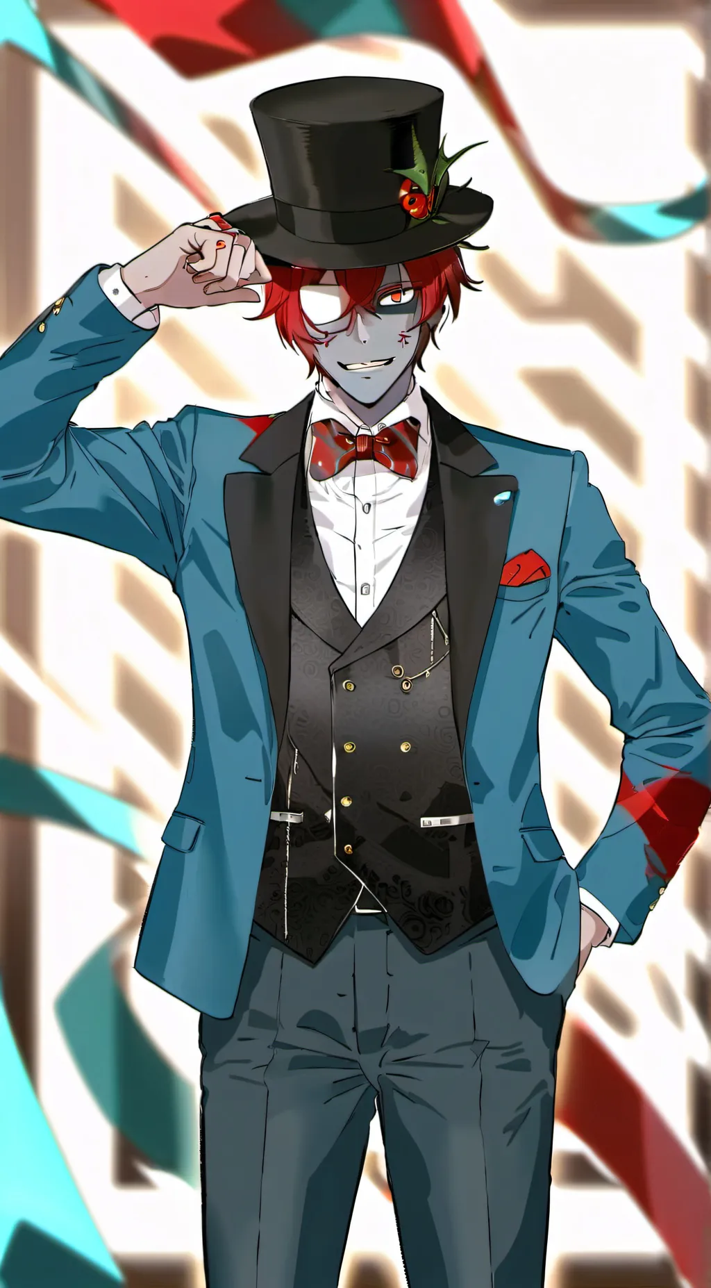 ai character: Vox (again) background