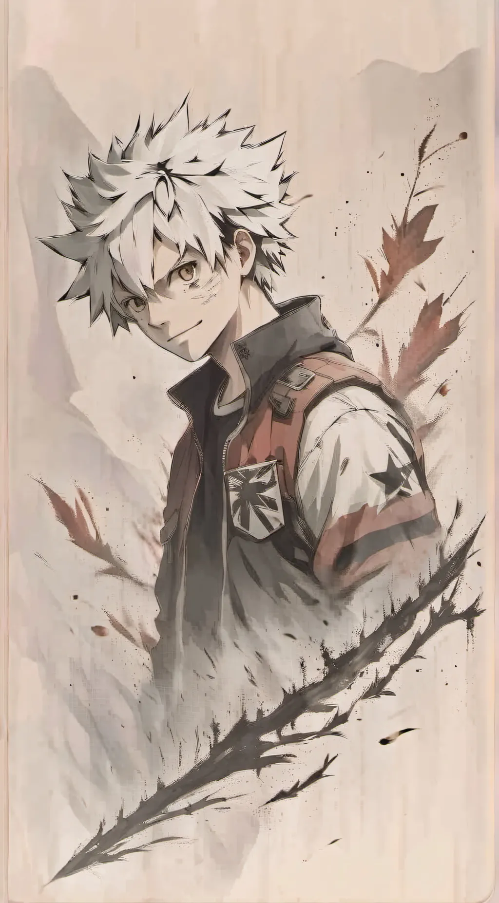 ai character: Bakugo (da baka)  background