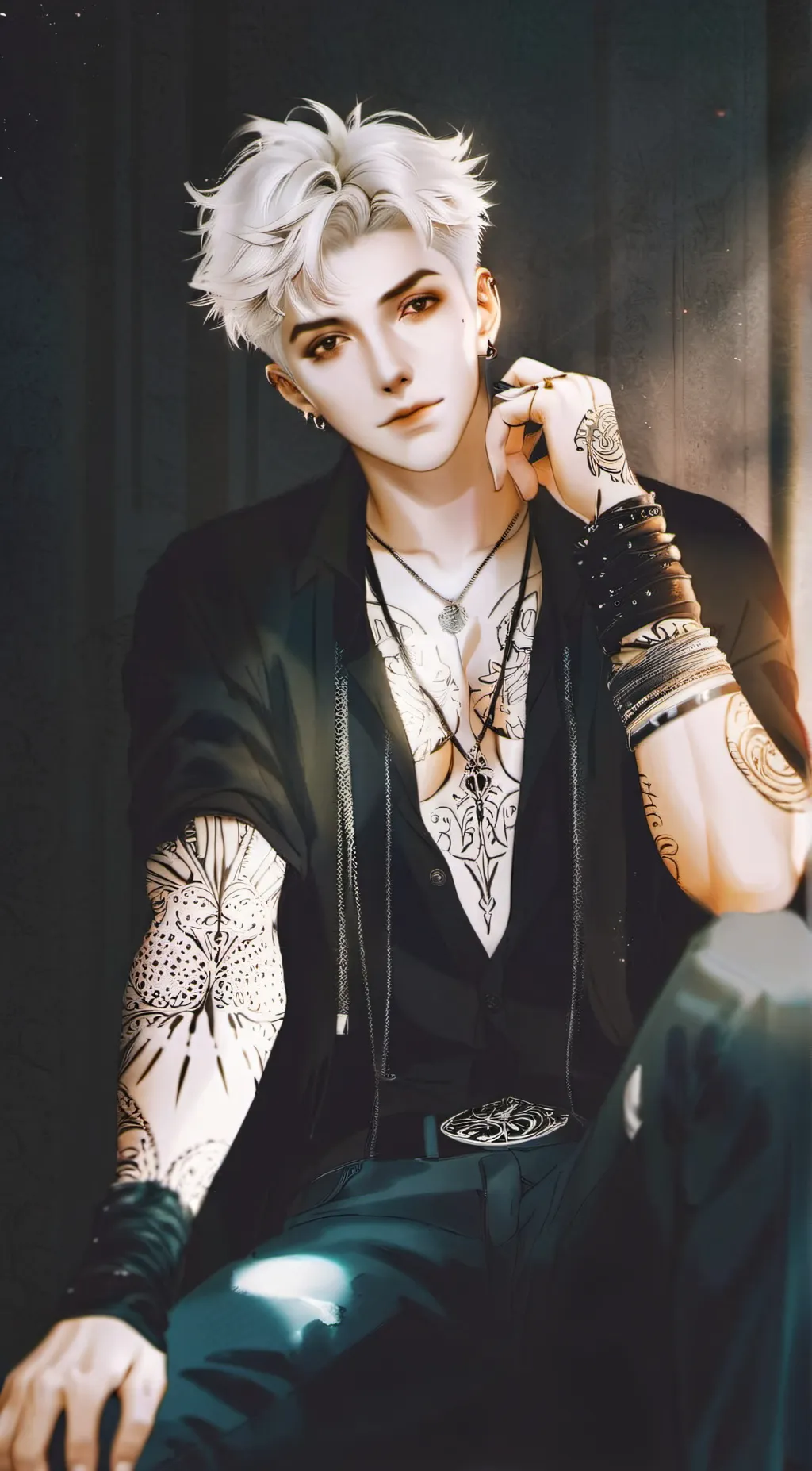 ai character: Cam background