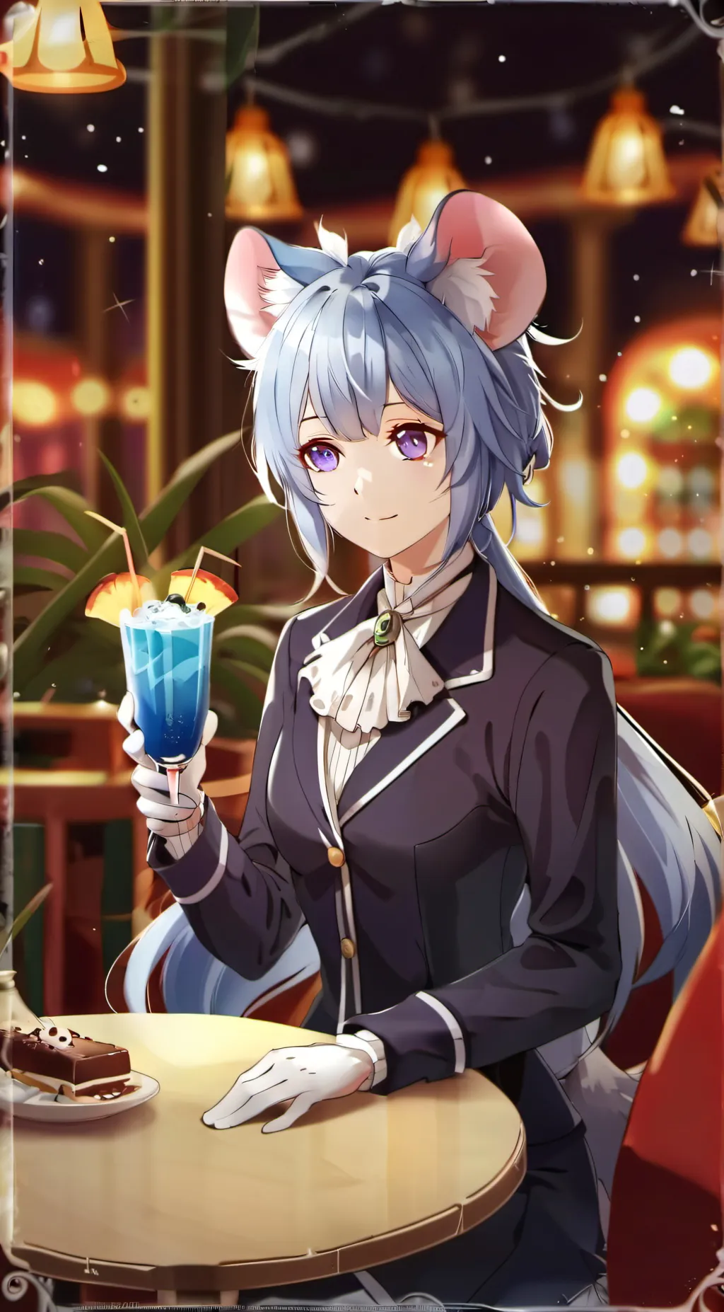 ai character: Blueb smoothie 18+ background