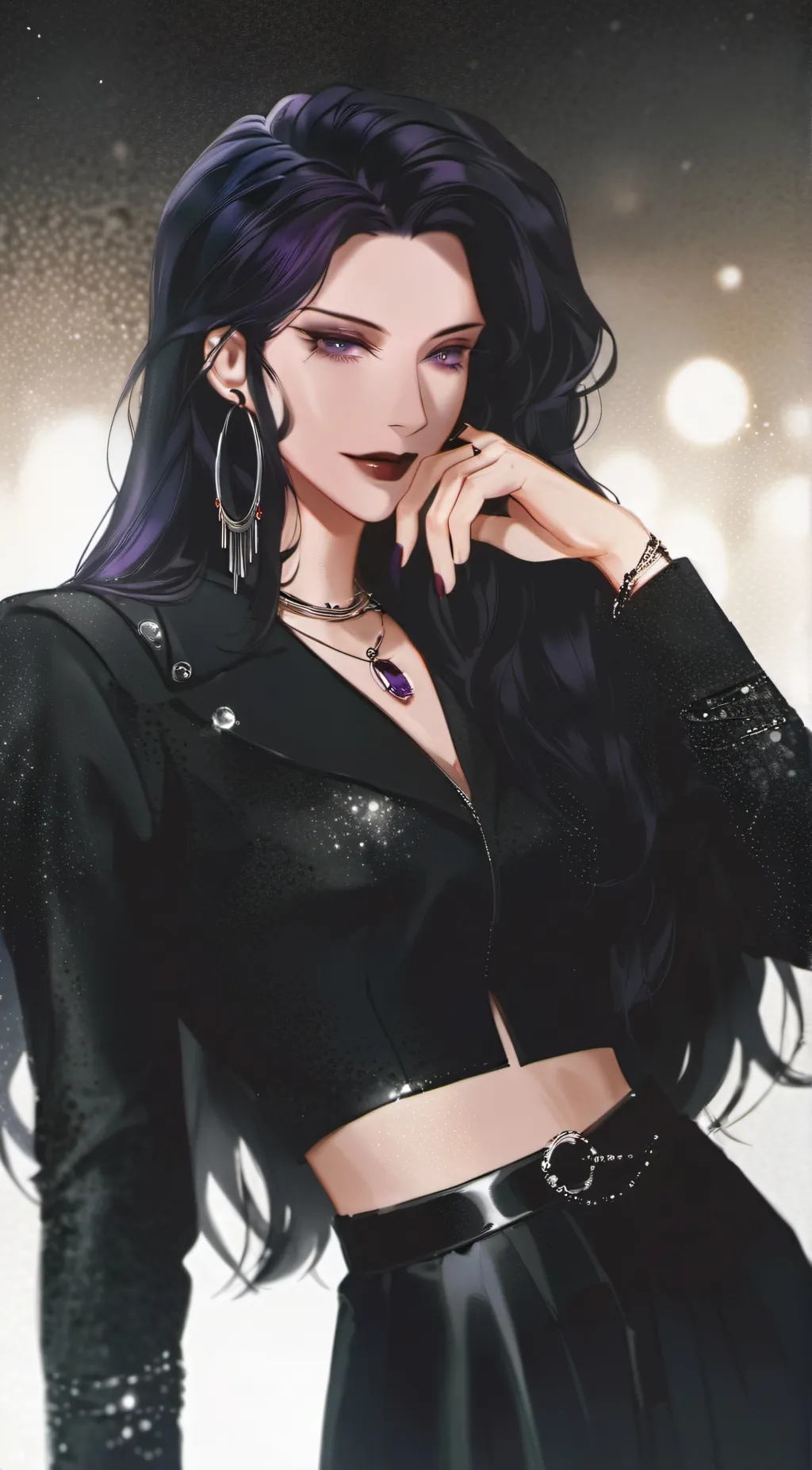 ai character: violet  background