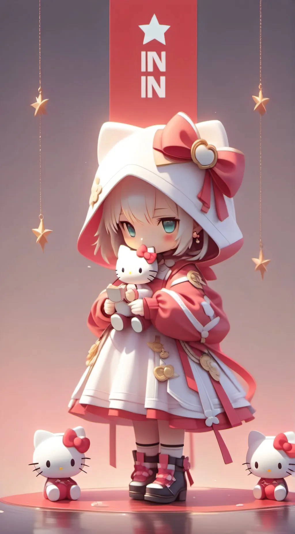 ai character: Hello Kitty! background