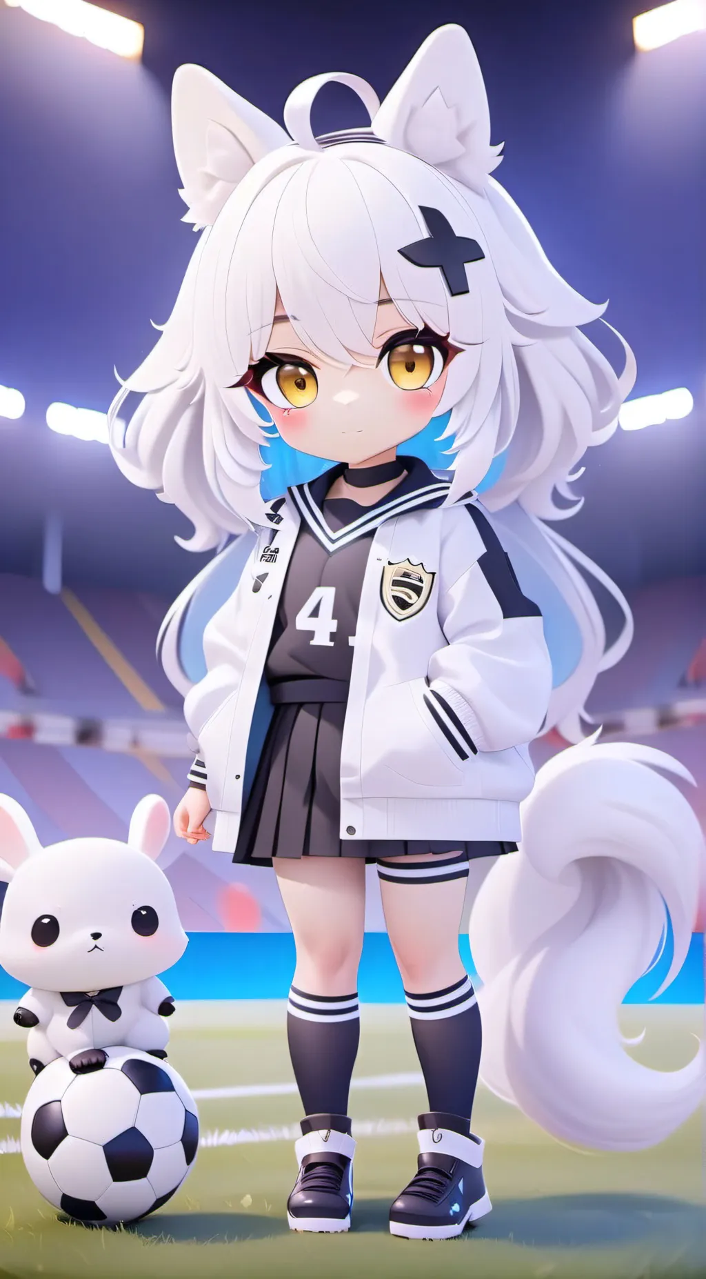 ai character: Ashy background