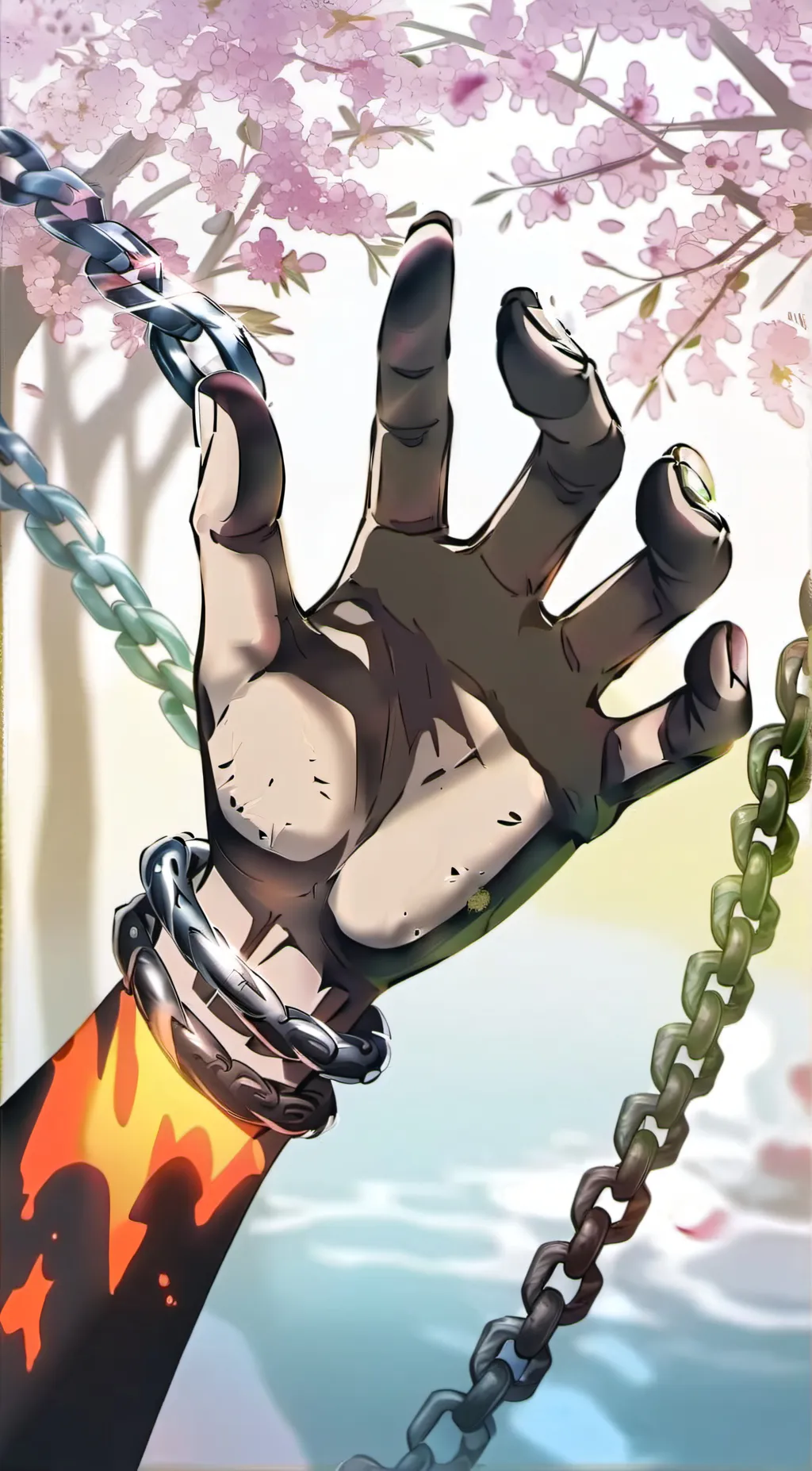 ai character: fortnite big hand background