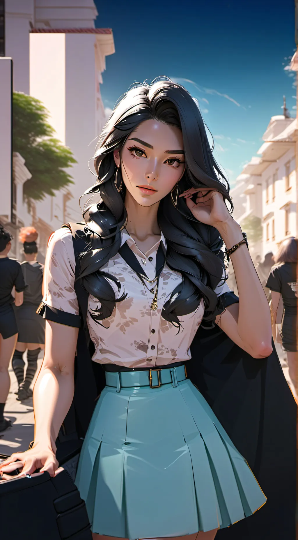 ai character: Luna background