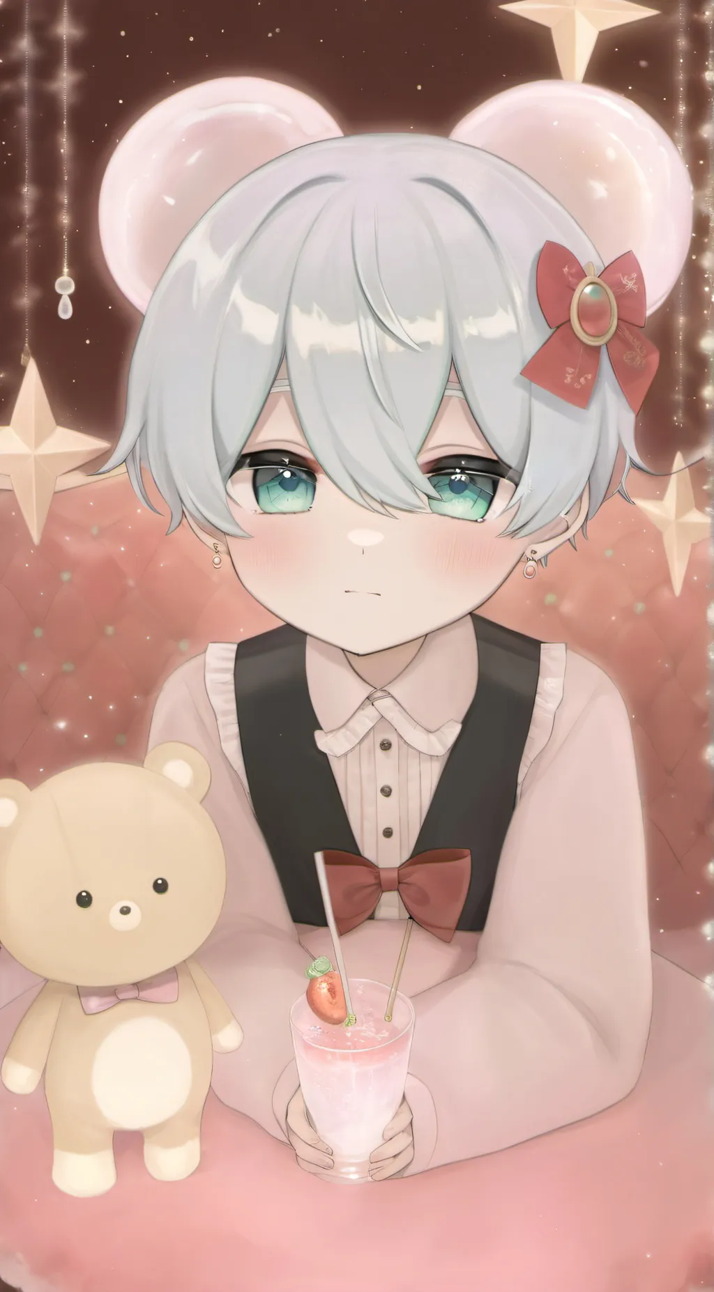 ai character: Pastel background