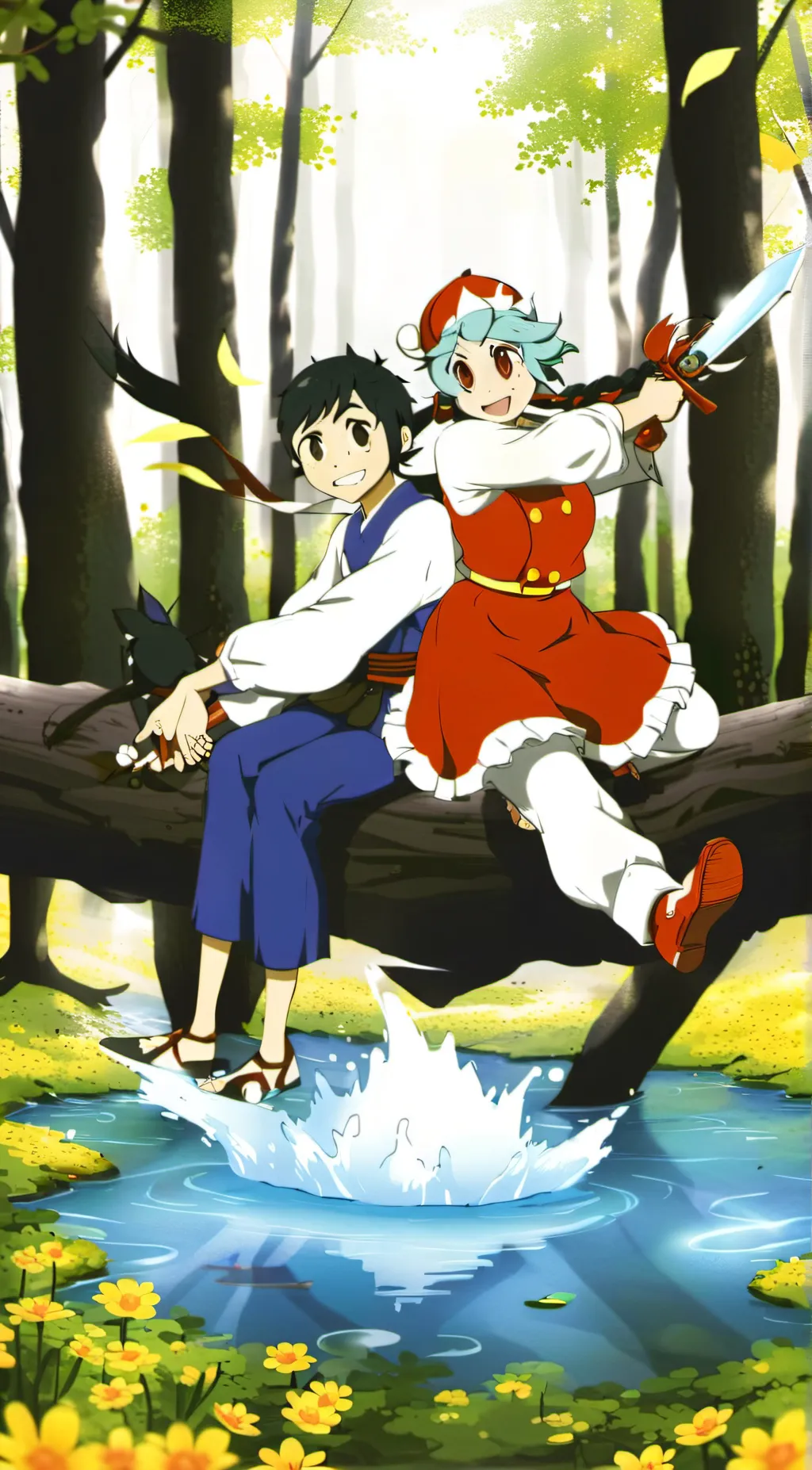 ai character: huh huh  background