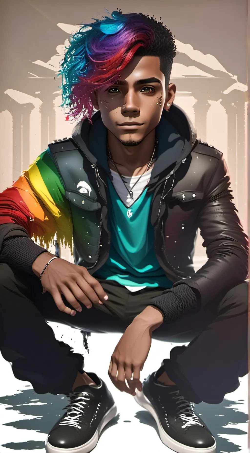 ai character: Poppy Gorgeous background