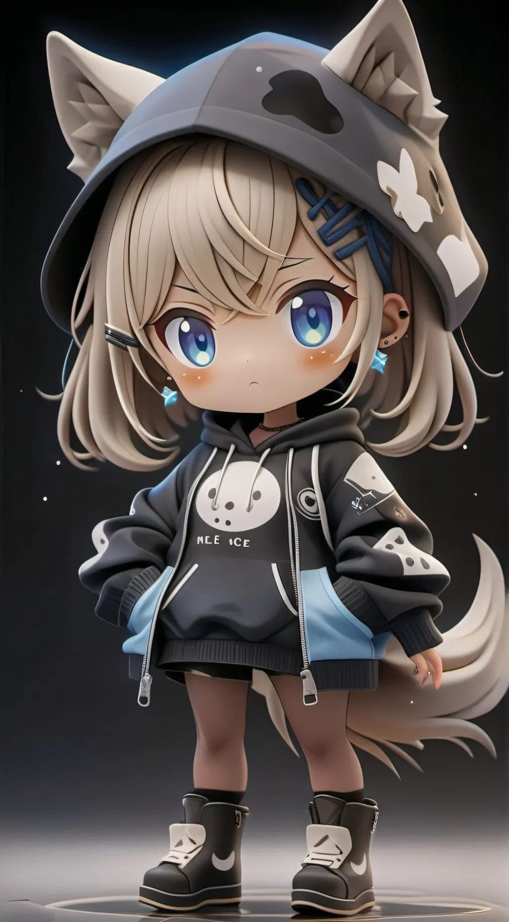 ai character: vanille background