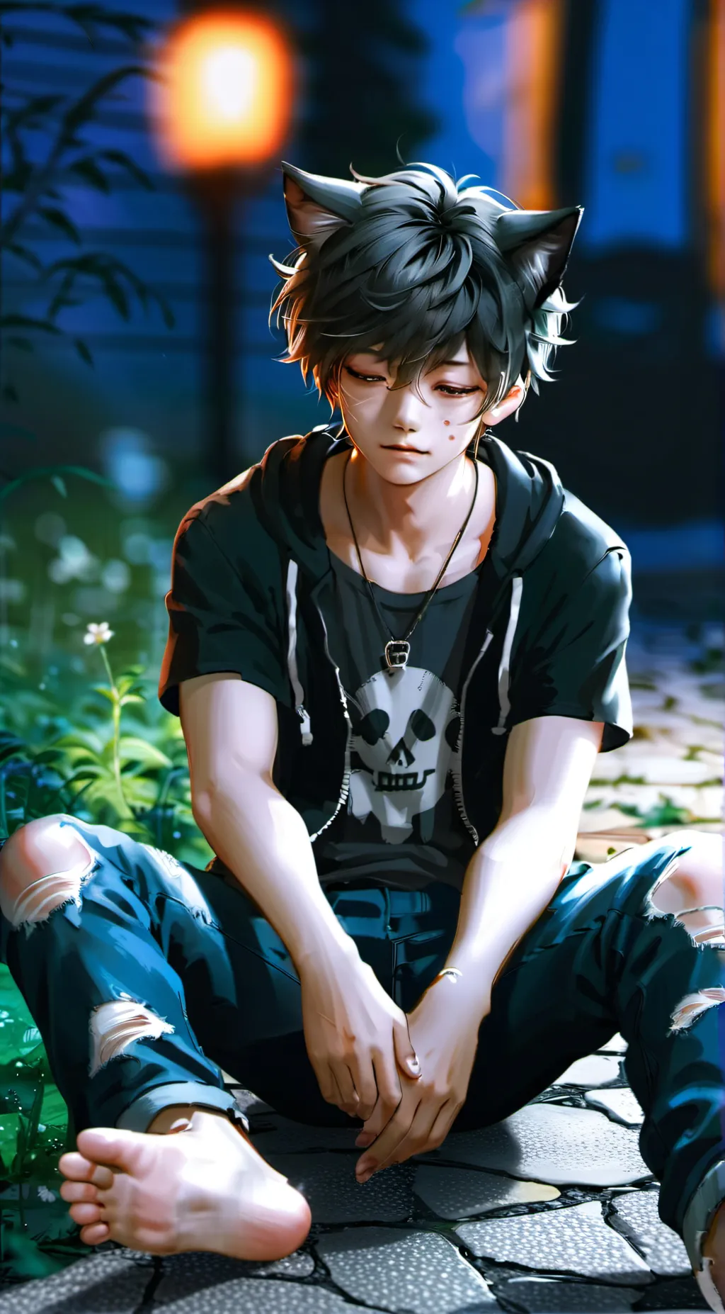 ai character: Ash background