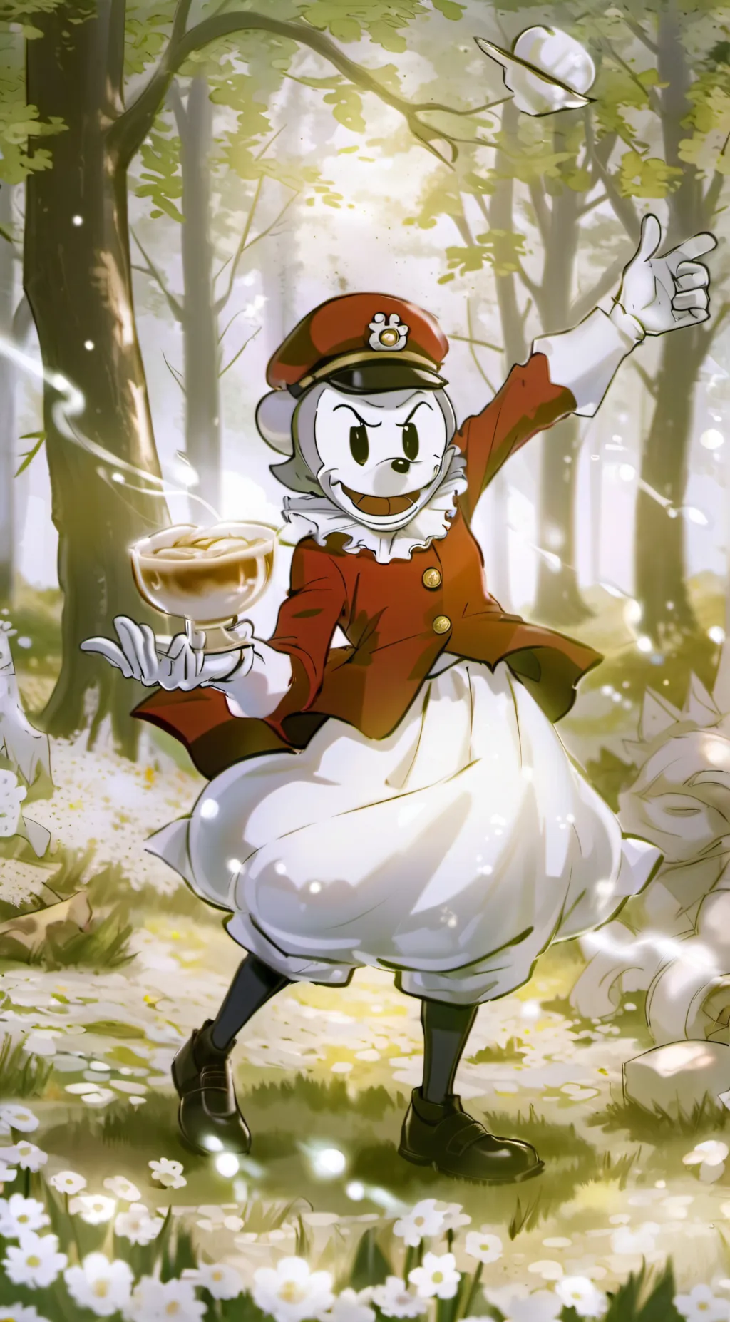 ai character: Cuphead  background
