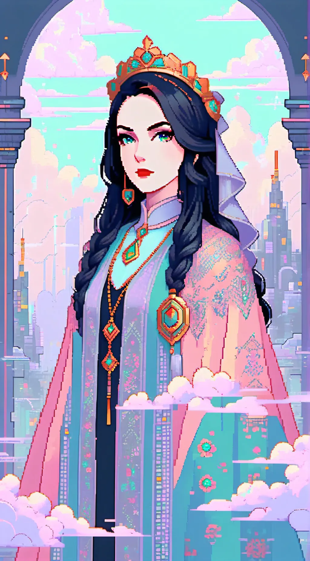 ai character: Queen Brianna  background