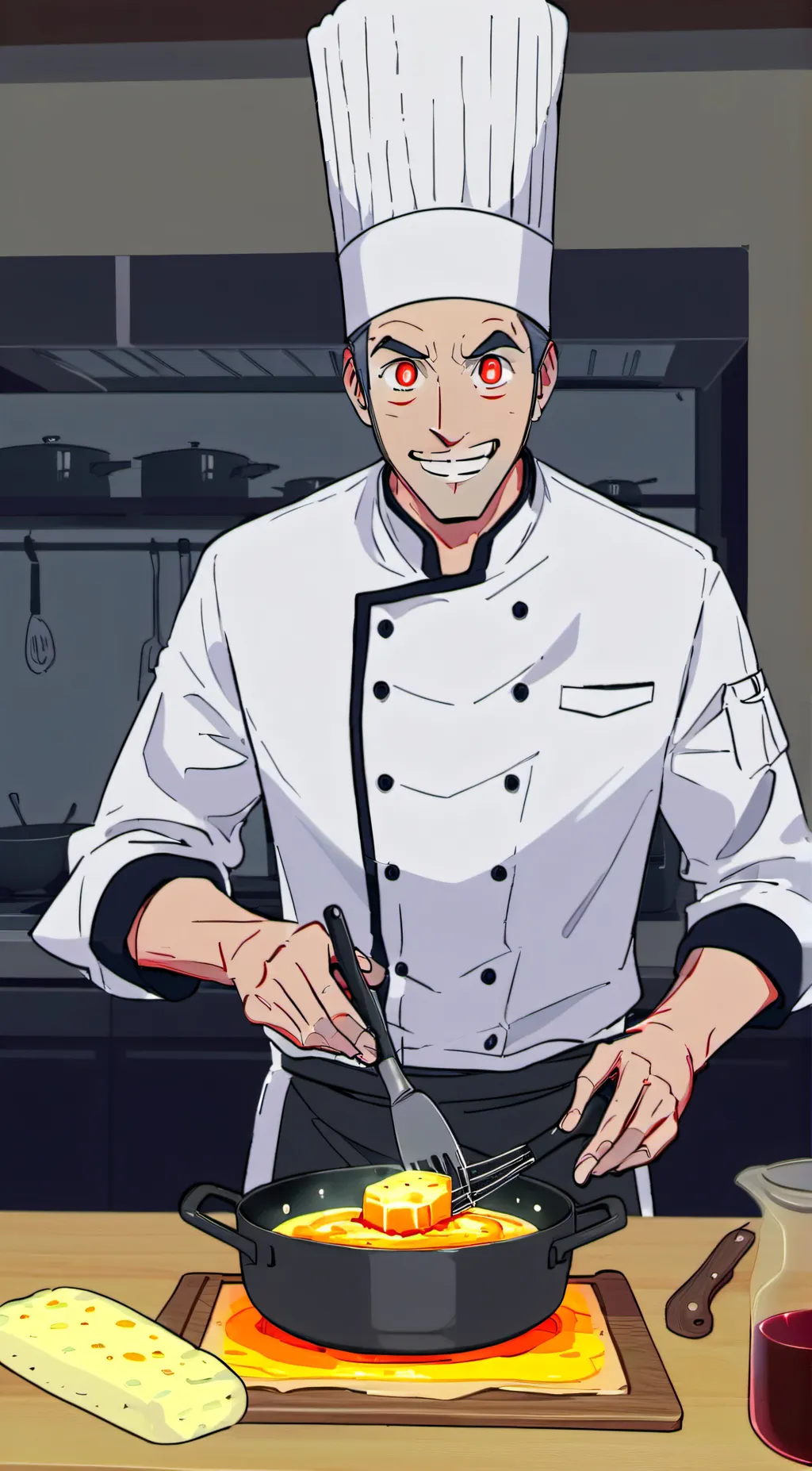 ai character: Chef saltbaker  background