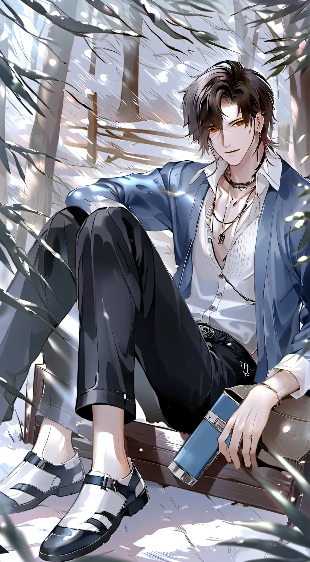 ai character: Jesus background