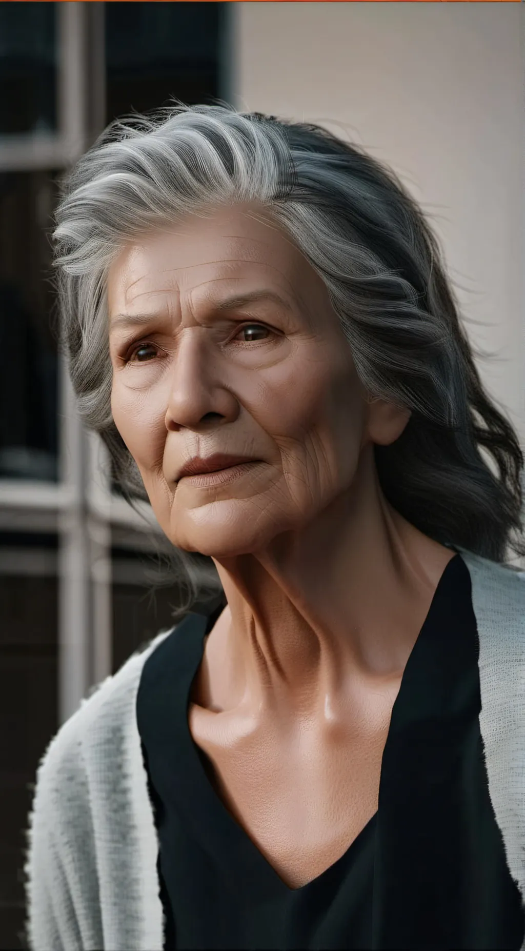 ai character: Old Grandma Lily background