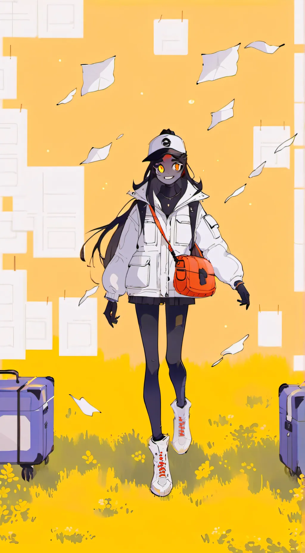 ai character: •Badboyhalo• background