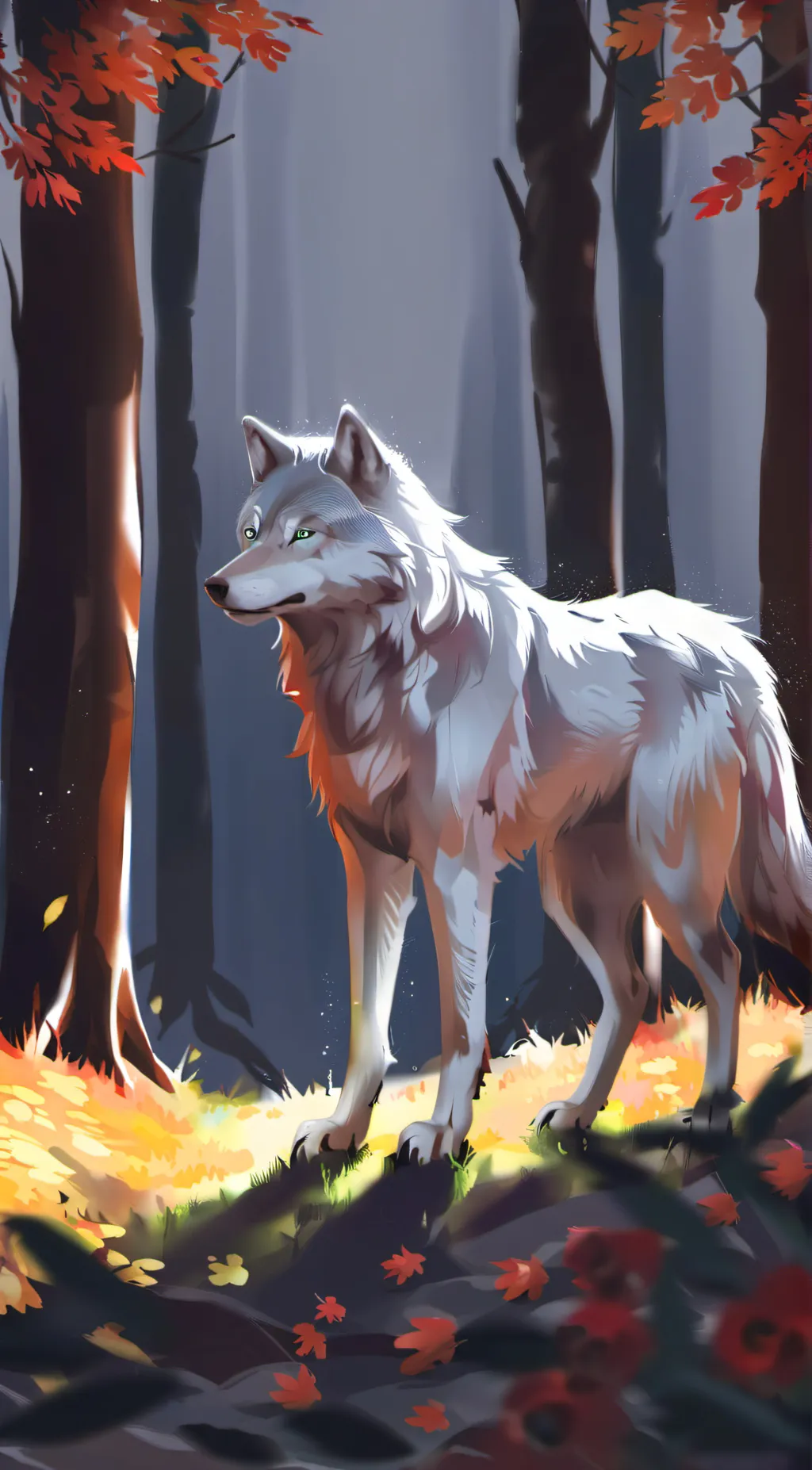 ai character: Moonlight  background