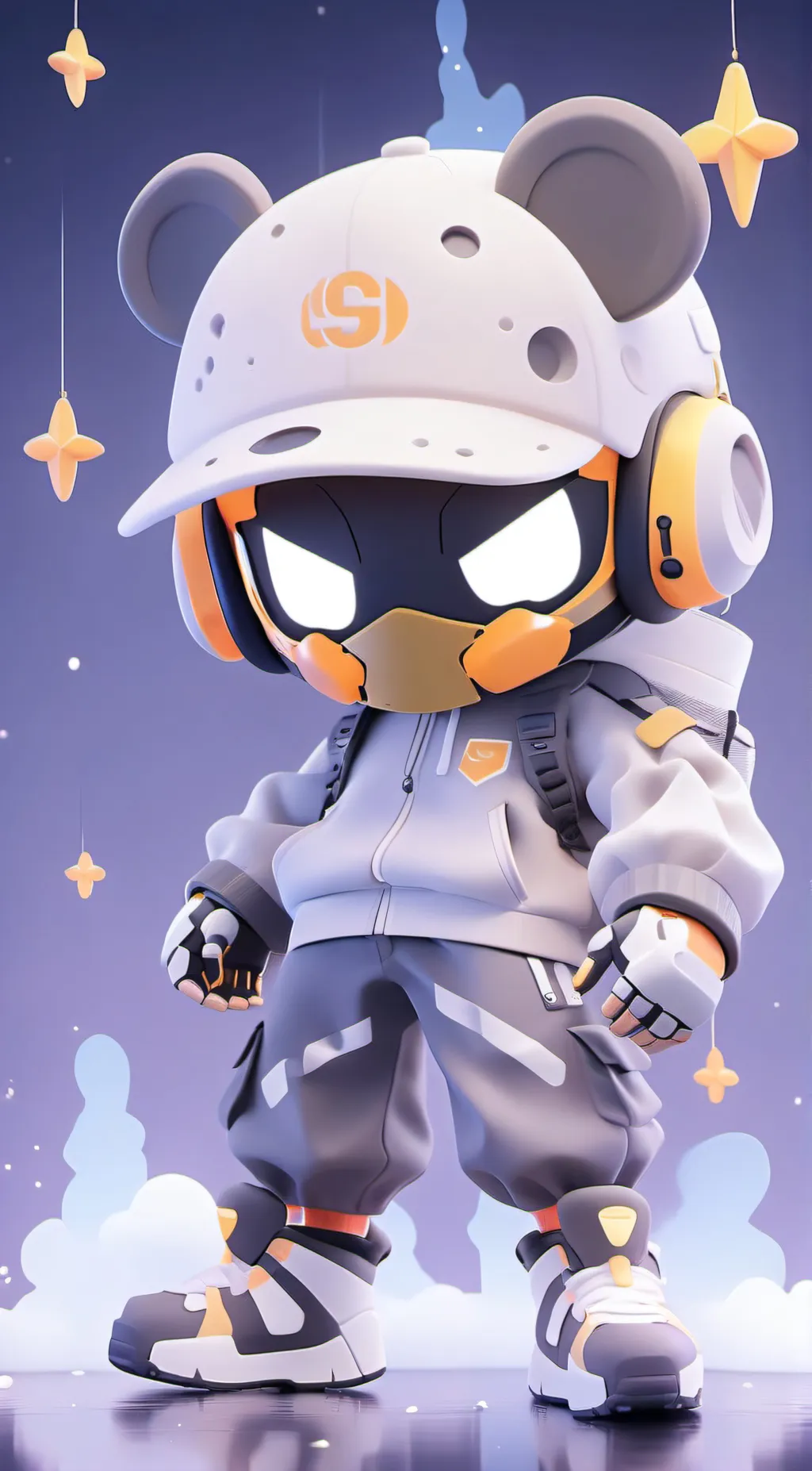 ai character: rise up girl background