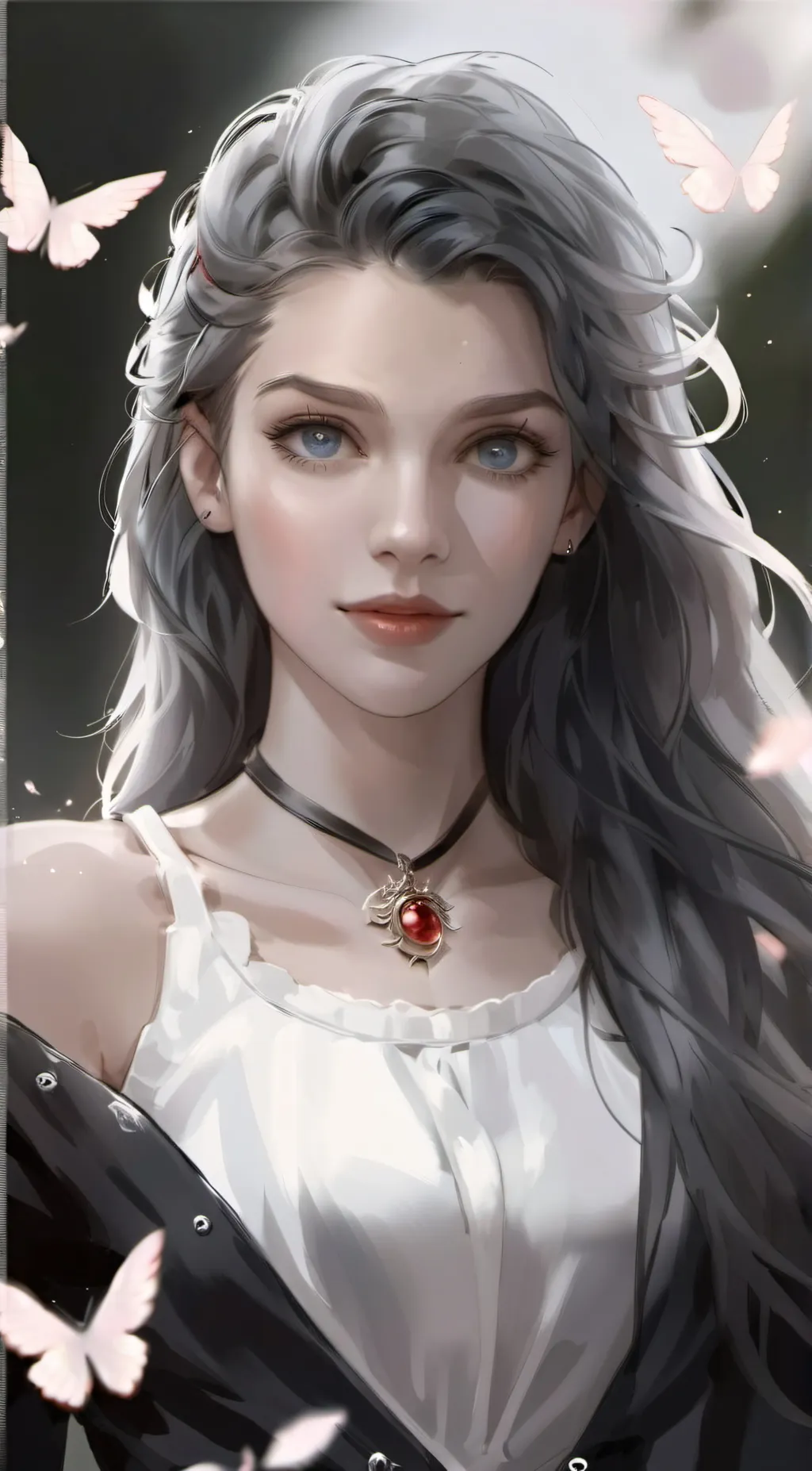 ai character: Angela  background