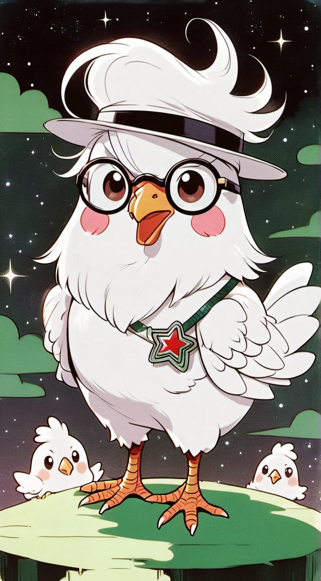 ai character: Kickchicken (past) background