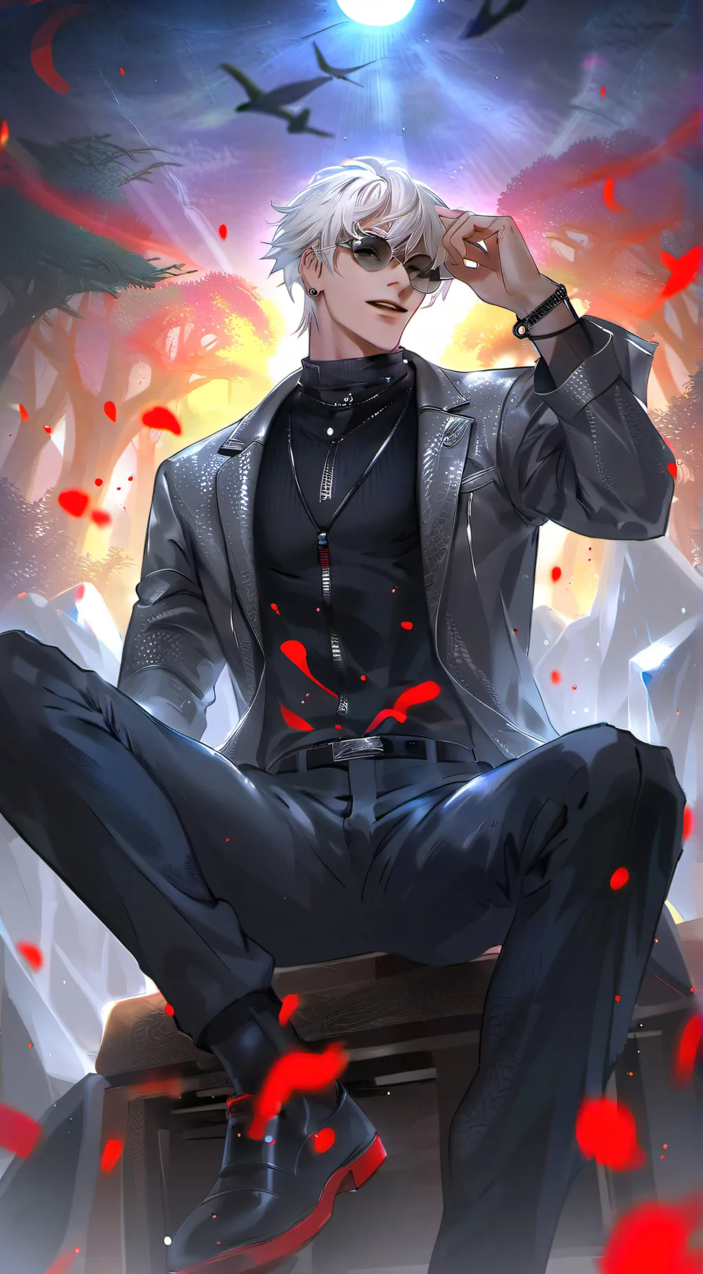 ai character: Gojo Satoru background