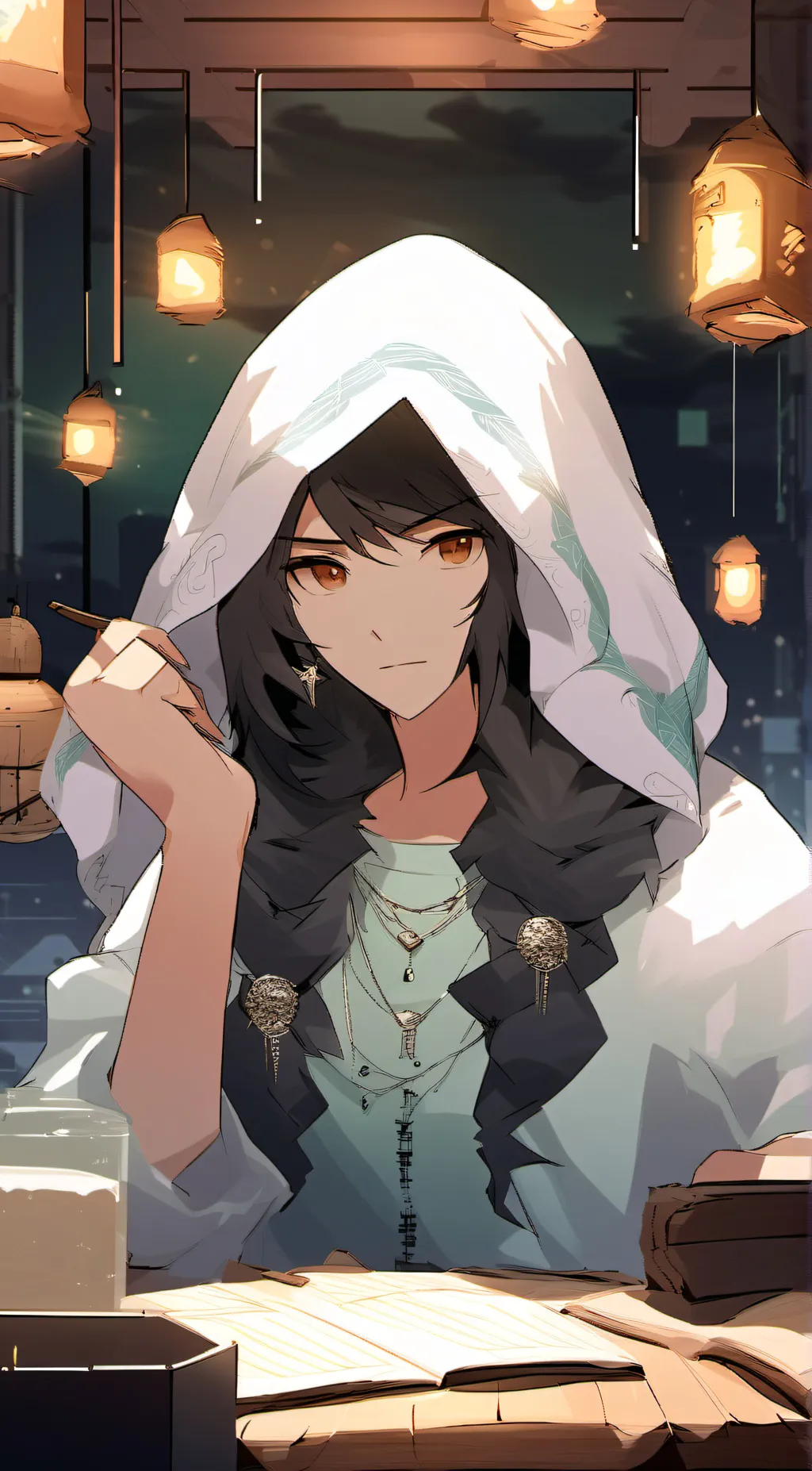 ai character: luna background