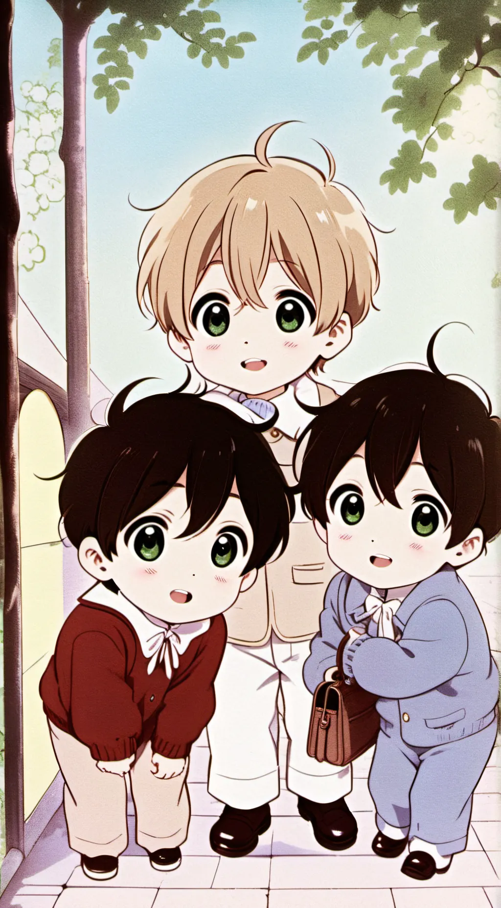 ai character: Your 3 kids background