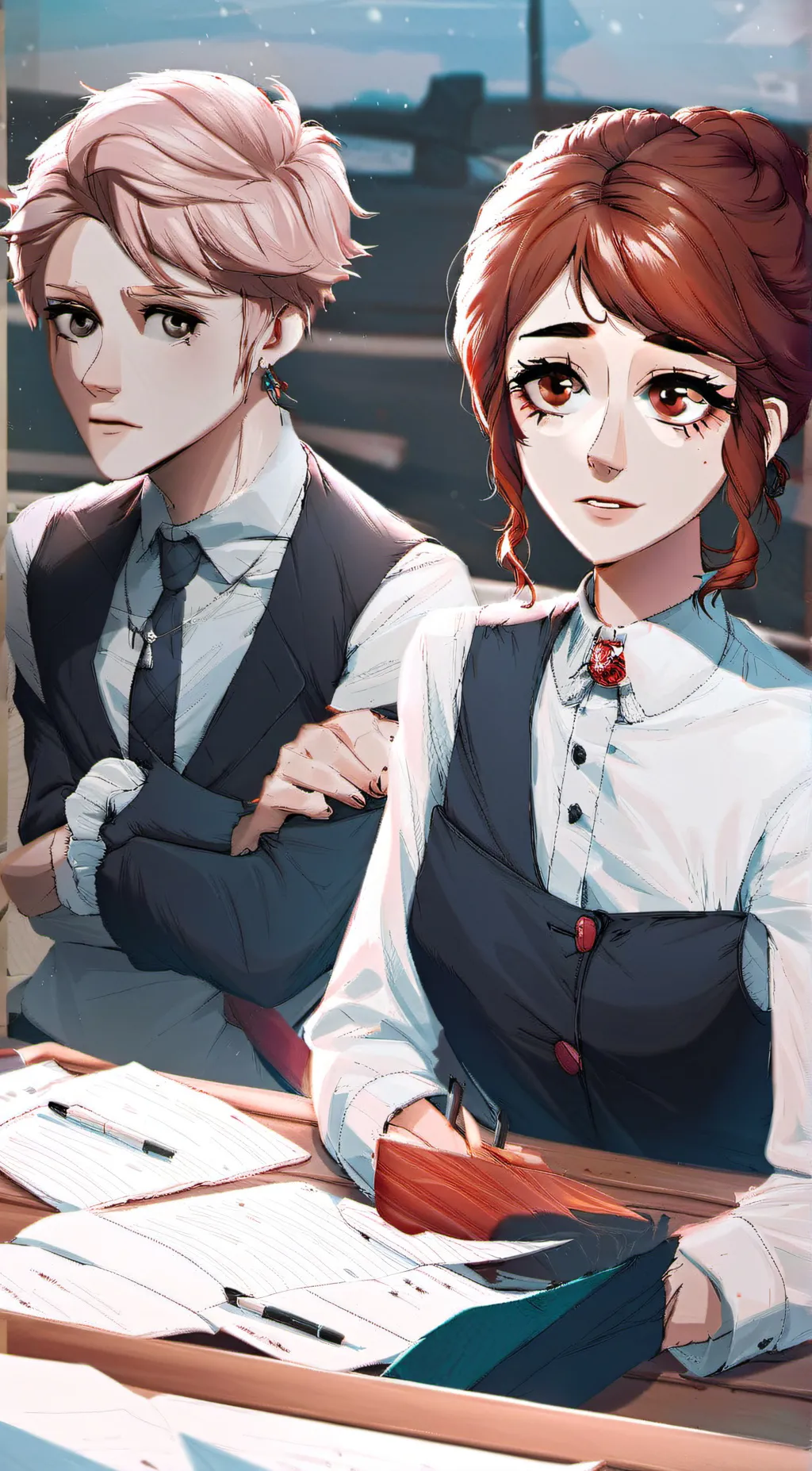 ai character: Alex afton  background