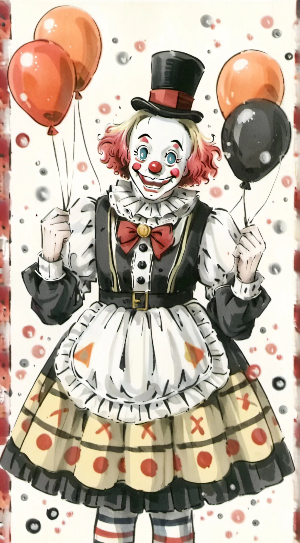 ai character: Clown.. background