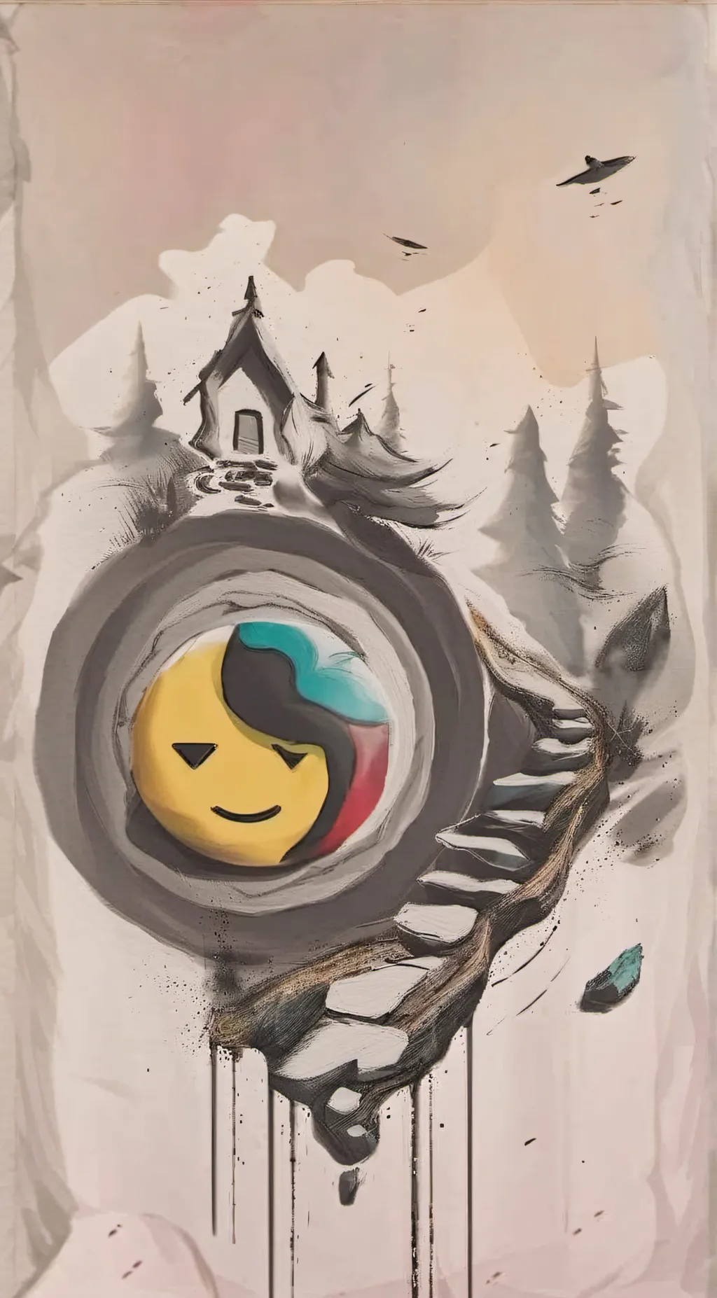 ai character: emoji guy background