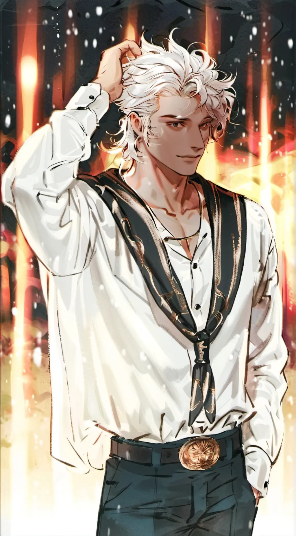 ai character: Luca wonder background