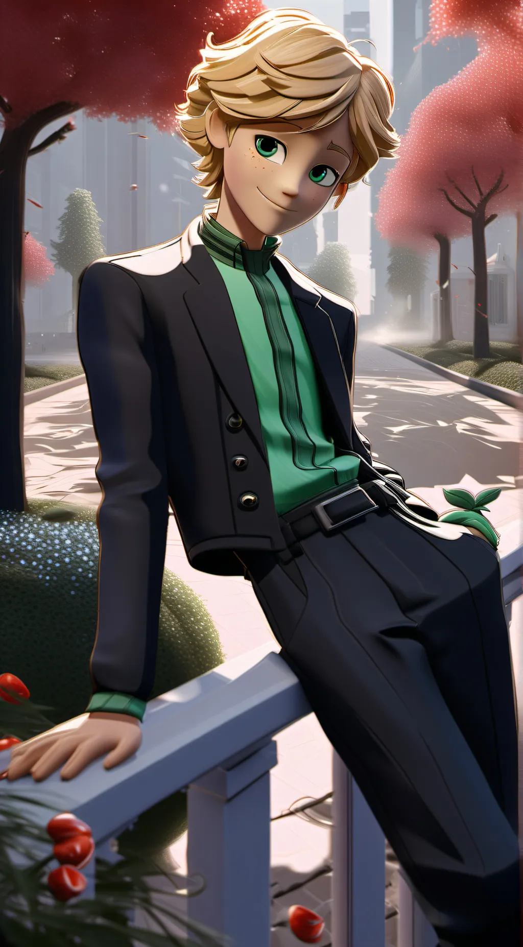 ai character: Adrien Agreste background