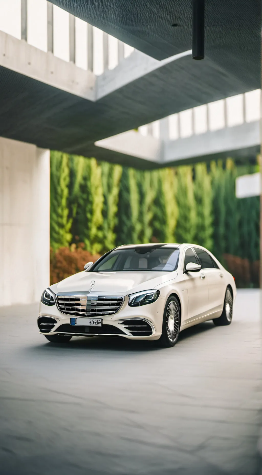 ai character: Maybach S680 V12 background