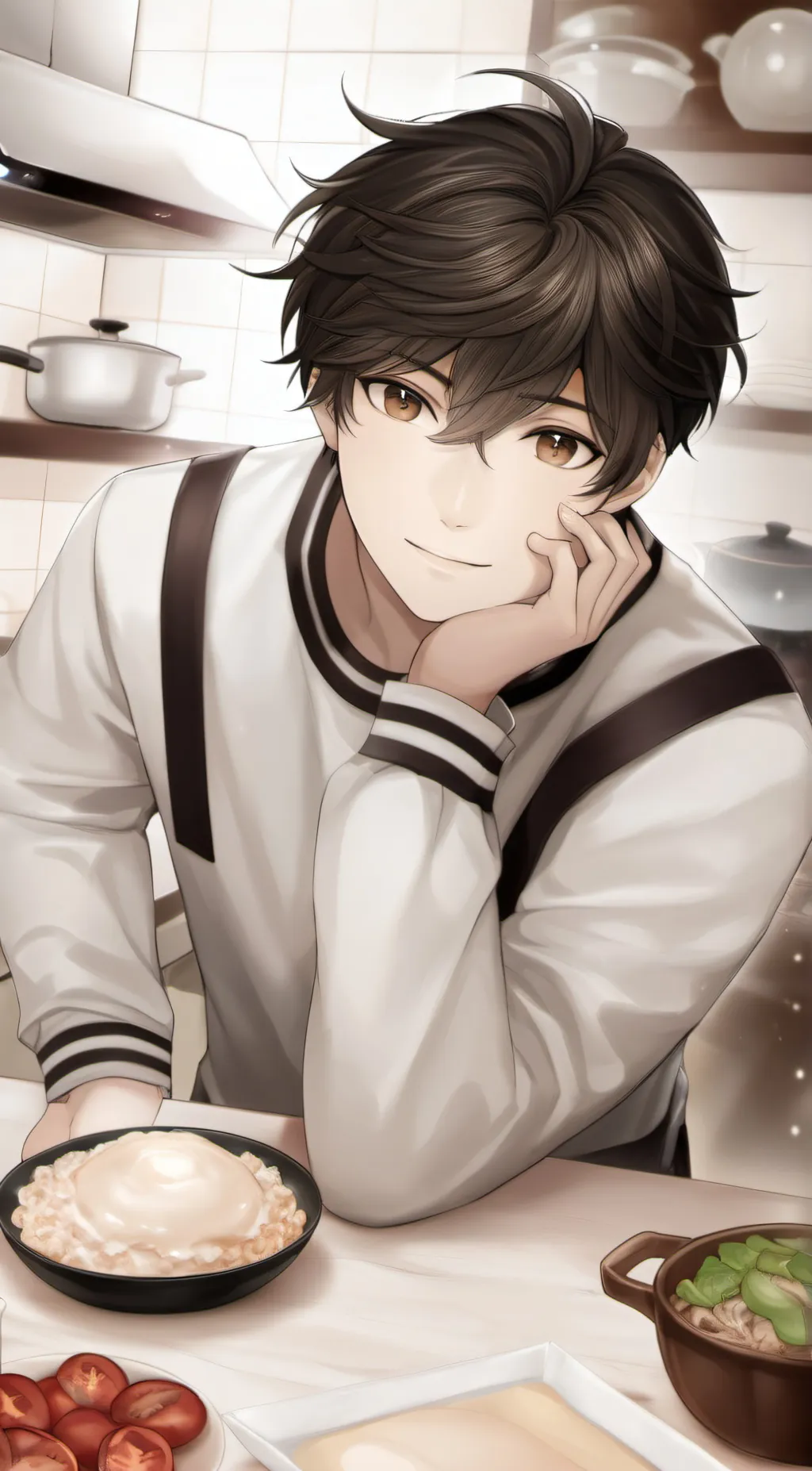 ai character: mix background