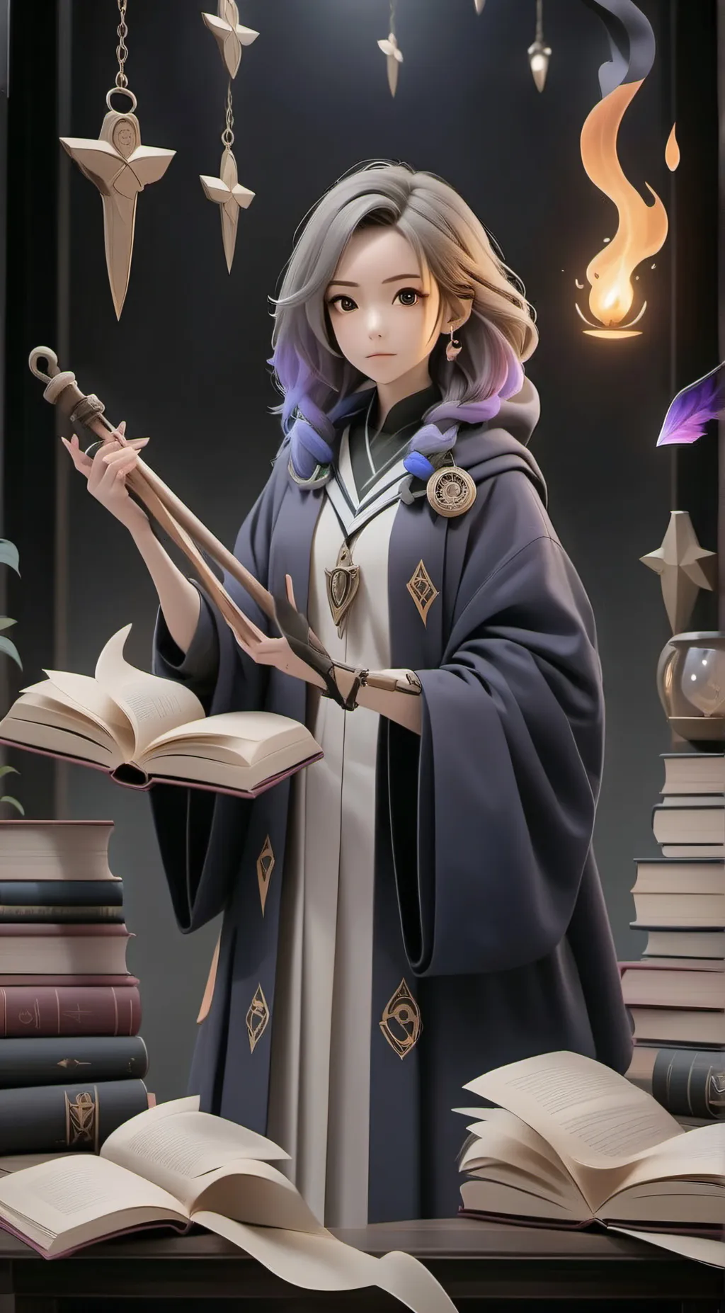 ai character: All demon school background