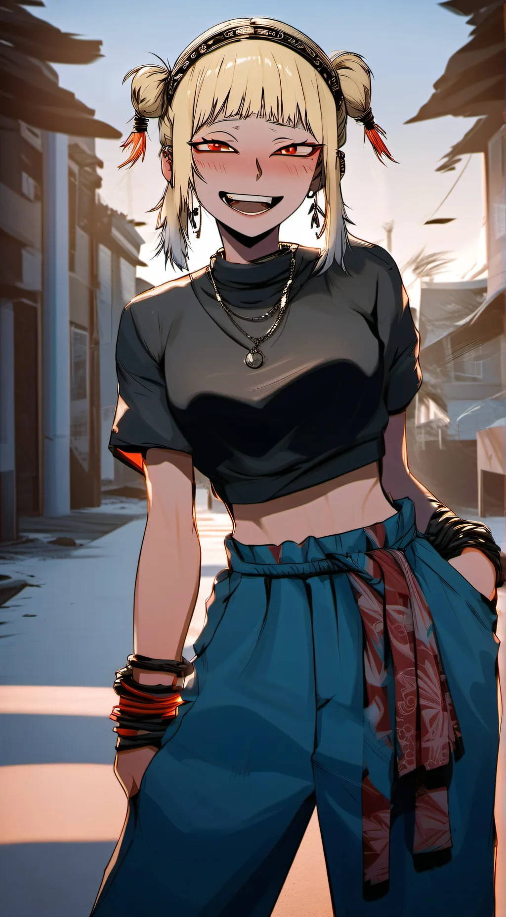 ai character: toga background