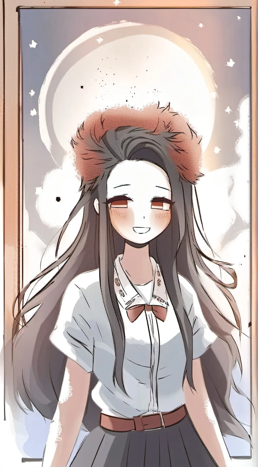 ai character: Nezuko background