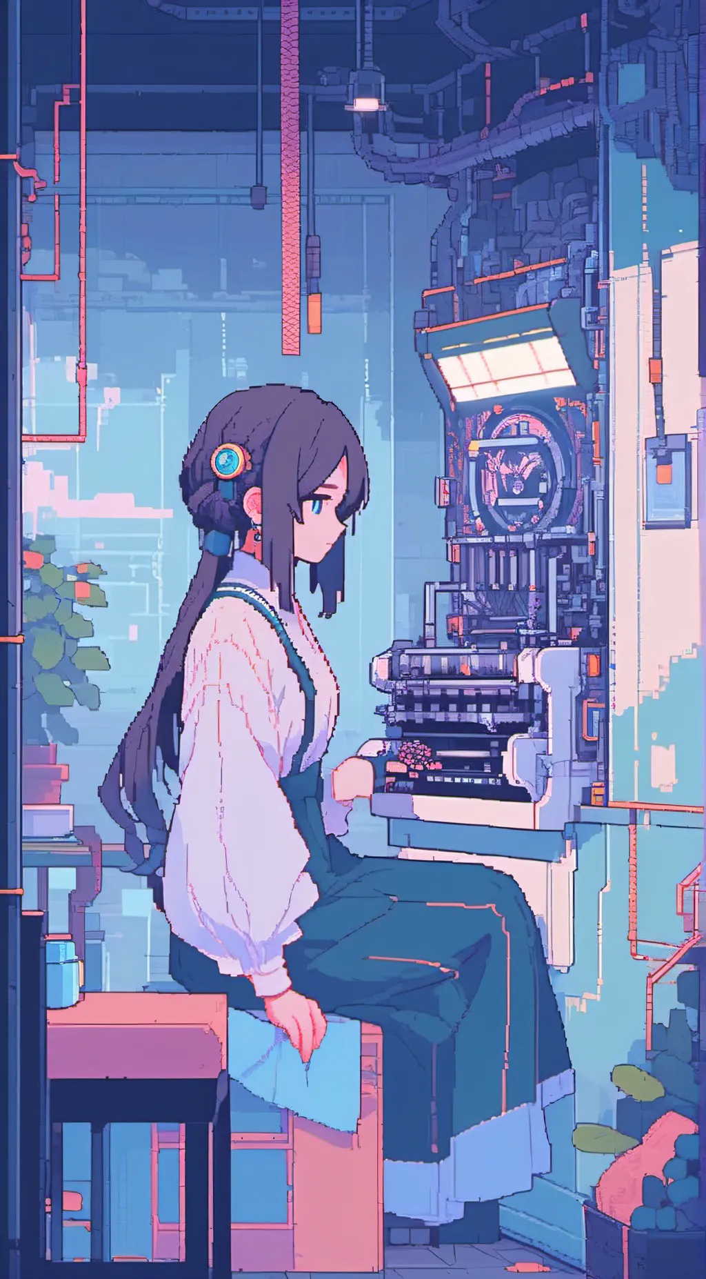 ai character: Scarlet background