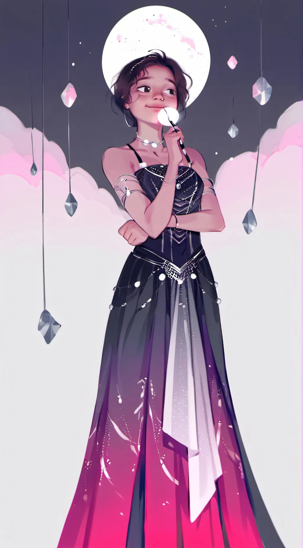 ai character: Luna background