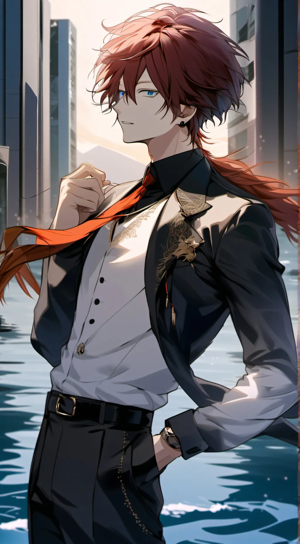 ai character: Mada~♧ background