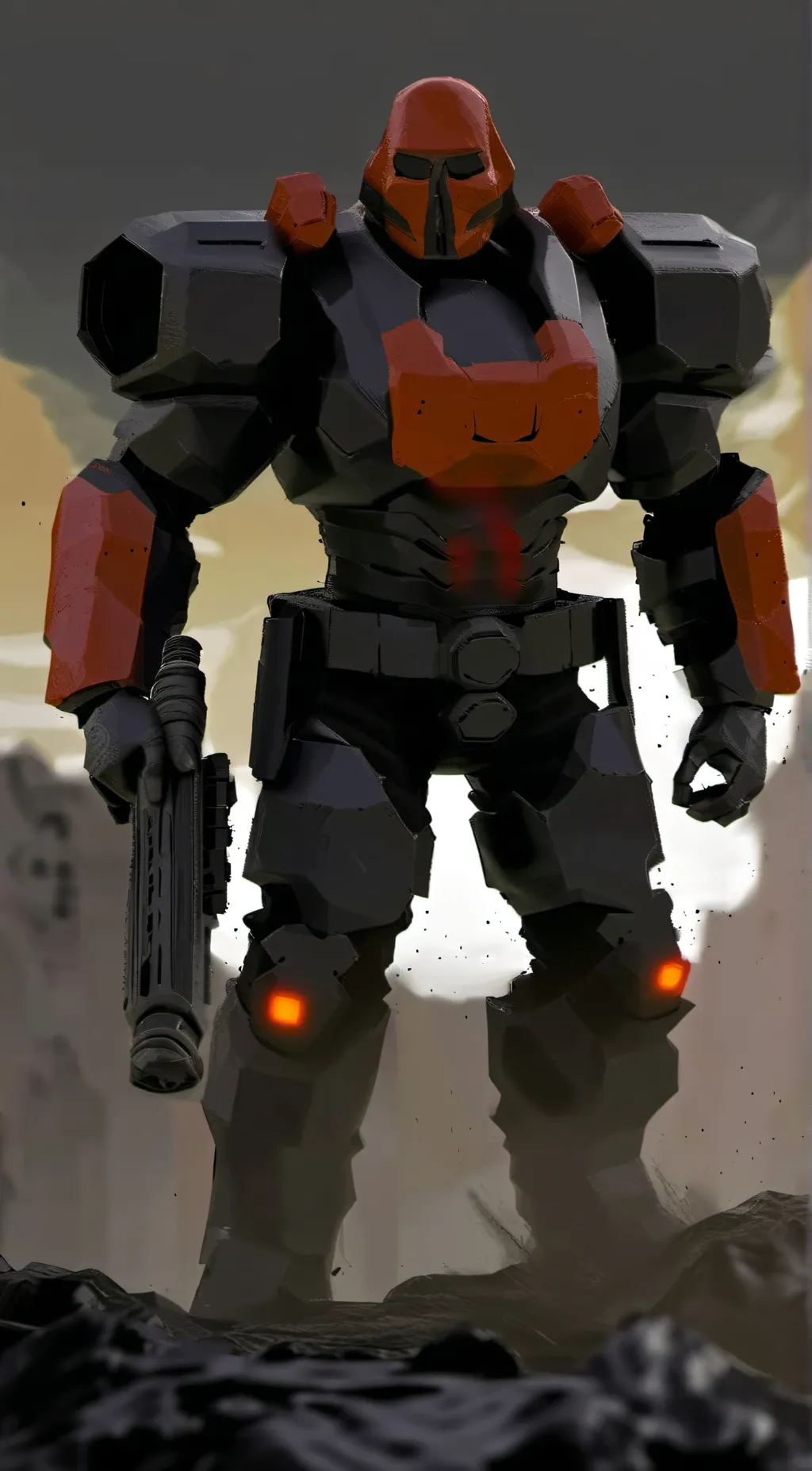 ai character: titan speakerman background