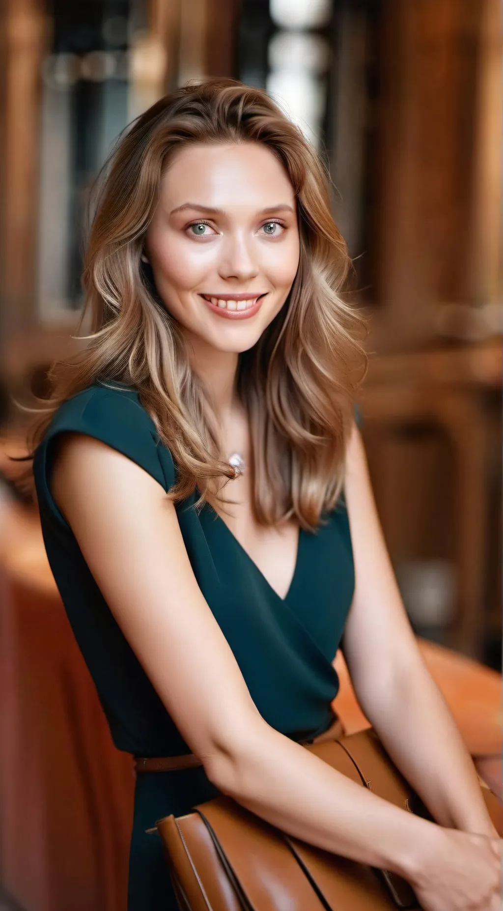 ai character: Elizabeth Olsen background