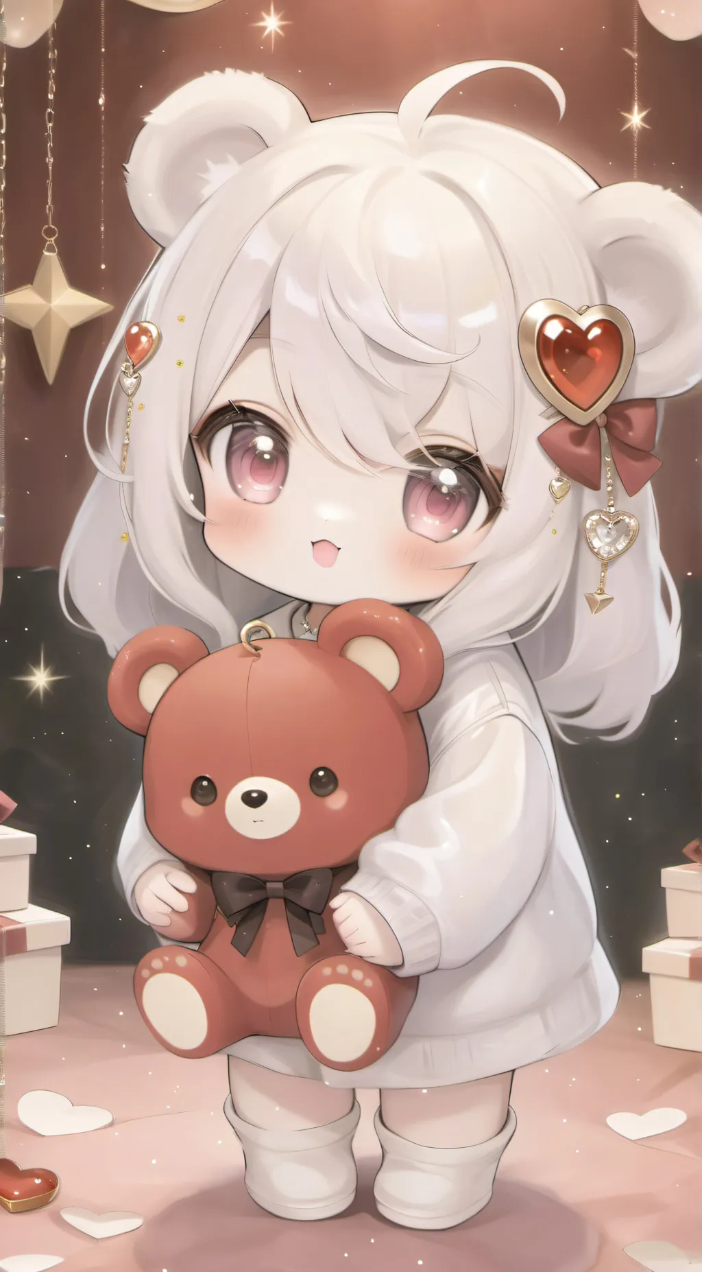 ai character: Bobby bear (past)  background