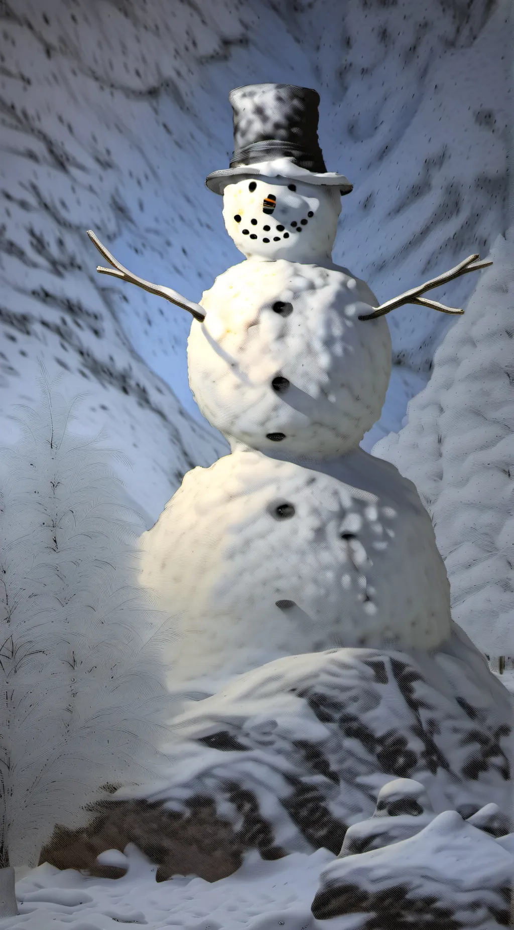 ai character: Olaf  background