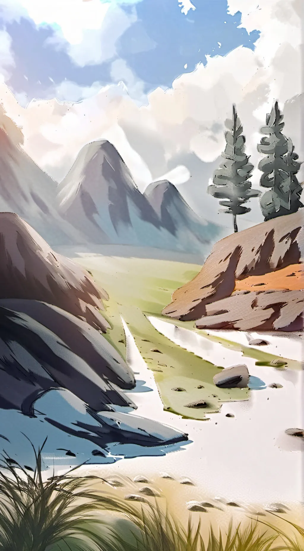 ai character: go touch grass💀💀💀 background