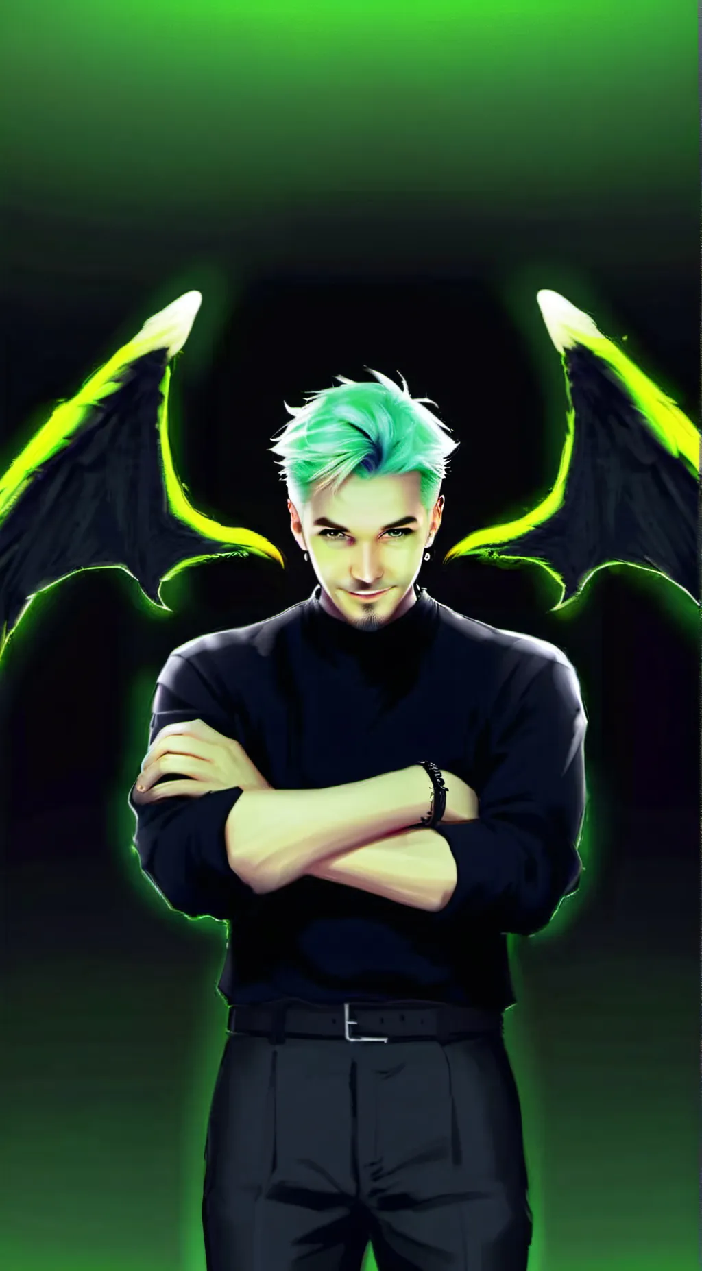 ai character: Antisepticeye background